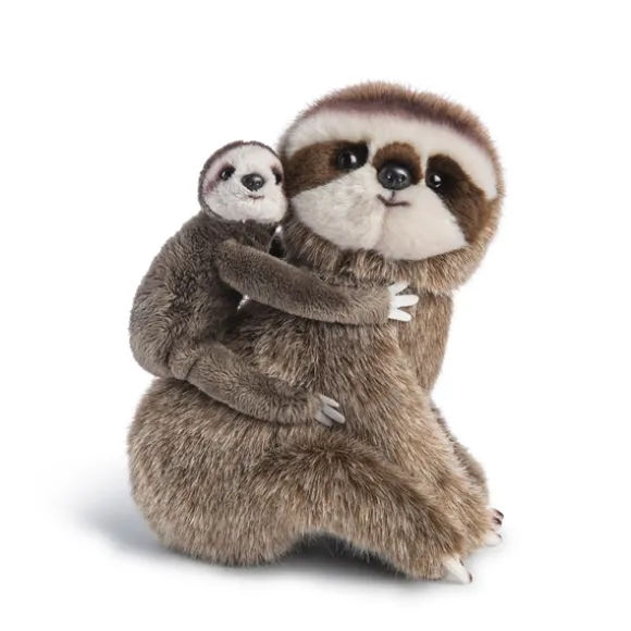 Animalcraft Stuffed Sloth Mom and Baby by Demdaco