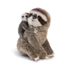 Animalcraft Stuffed Sloth Mom and Baby by Demdaco