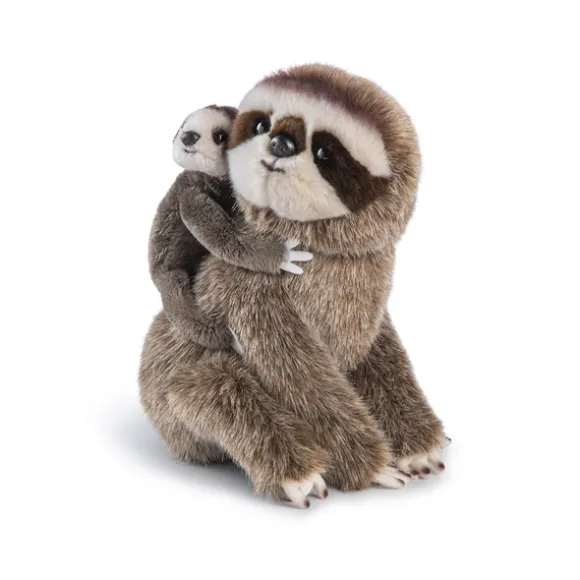 Animalcraft Stuffed Sloth Mom and Baby by Demdaco