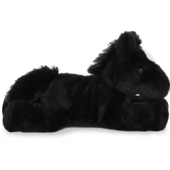 Beau the Stuffed Black Horse Mini Flopsie by Aurora
