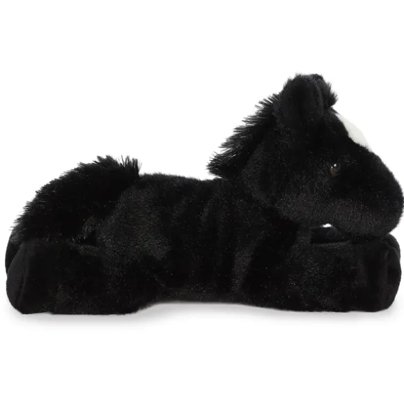 Beau the Stuffed Black Horse Mini Flopsie by Aurora