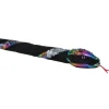Black Plush 54 Inch Rainbow Twist Sequin Snake by Wild Republic