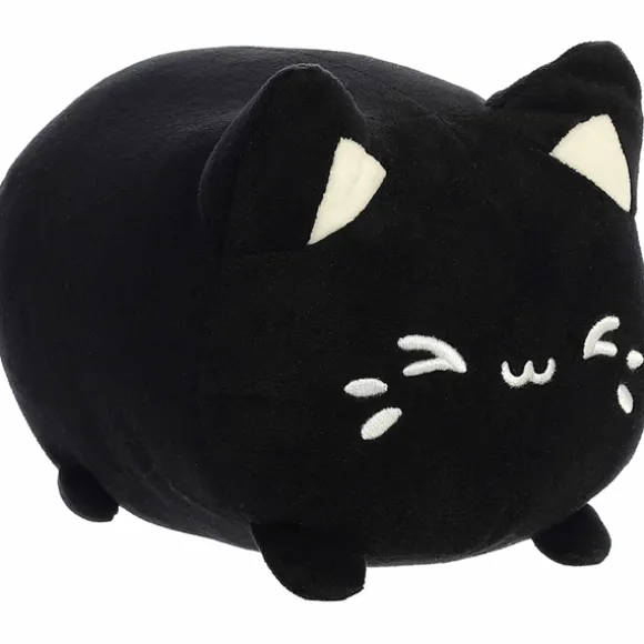 Black Sesame the Black Stuffed Cat Meowchi Plush by Aurora