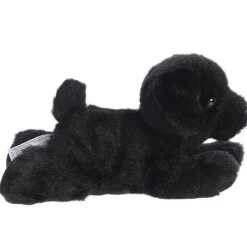 Blackie the Stuffed Black Lab Mini Flopsie Dog by Aurora