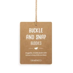 Buckle and Snap Buddies Plush Puppy Dog Learning Toy by Demdaco