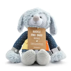Buckle and Snap Buddies Plush Puppy Dog Learning Toy by Demdaco