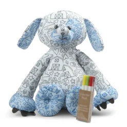 Color Me Plush Puppy Dog with Washable Markers by Demdaco