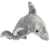 Dorsey the Stuffed Dolphin Mini Flopsie by Aurora