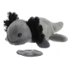 Ebon the Stuffed Black Axolotl Magnetic Shoulderkins Plush by Aurora