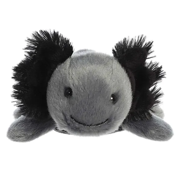 Ebon the Stuffed Black Axolotl Magnetic Shoulderkins Plush by Aurora
