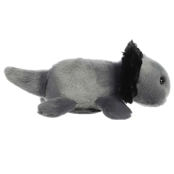 Ebon the Stuffed Black Axolotl Magnetic Shoulderkins Plush by Aurora