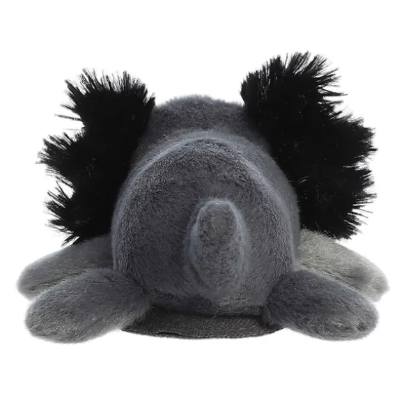 Ebon the Stuffed Black Axolotl Magnetic Shoulderkins Plush by Aurora