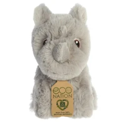 Eco Nation Mini Stuffed Rhinoceros by Aurora