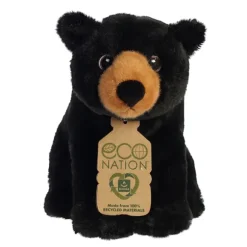 Eco Nation Stuffed Black Bear by Aurora