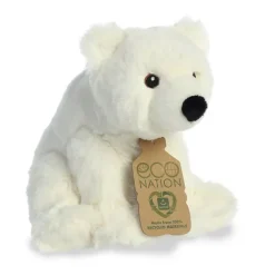 Eco Nation Stuffed Polar Bear by Aurora