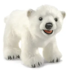 Full Body Polar Bear Cub Puppet by Folkmanis Puppets