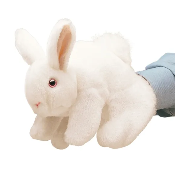 Full Body White Rabbit Puppet by Folkmanis Puppets