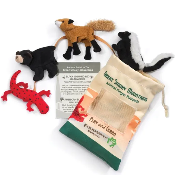 Great Smoky Mountain Finger Puppet Set by Folkmanis Puppets