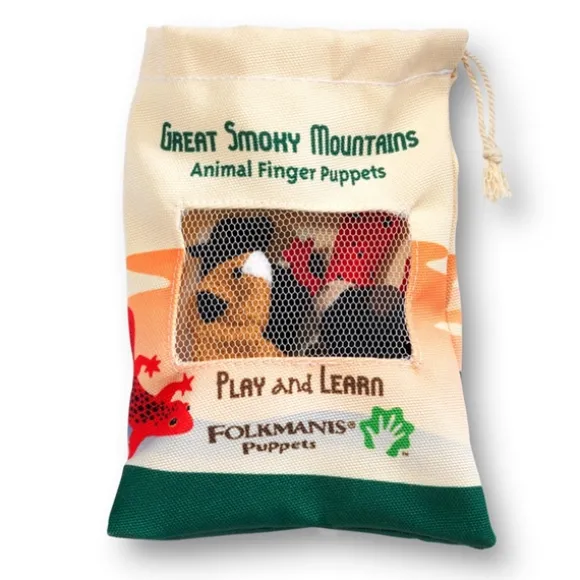 Great Smoky Mountain Finger Puppet Set by Folkmanis Puppets