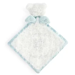 Guardian Angel Baby Safe Plush Blue Bear Blankie by Demdaco