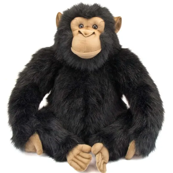 Handcrafted 18 Inch Lifelike Adult Chimpanzee Stuffed Animal by Hansa