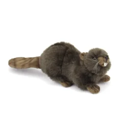 Handcrafted 6 Inch Lifelike Baby Beaver Stuffed Animal by Hansa