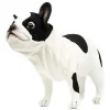 Handcrafted 10 Inch Lifelike Black & White French Bulldog Stuffed Animal by Hansa
