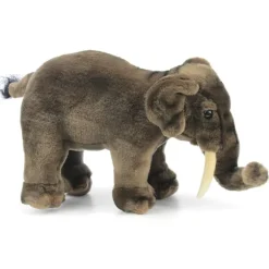 Handcrafted 12 Inch Lifelike Asian Elephant Stuffed Animal by Hansa