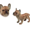Handcrafted 10 Inch Lifelike Tan French Bulldog Stuffed Animal by Hansa