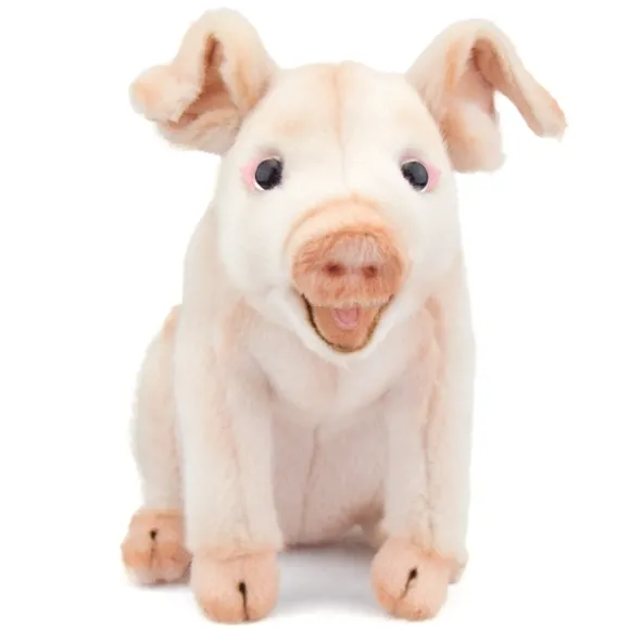 Handcrafted 8 Inch Lifelike Pig Stuffed Animal by Hansa