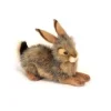 Handcrafted 10 Inch Lifelike Crouching Bunny Rabbit Stuffed Animal by Hansa