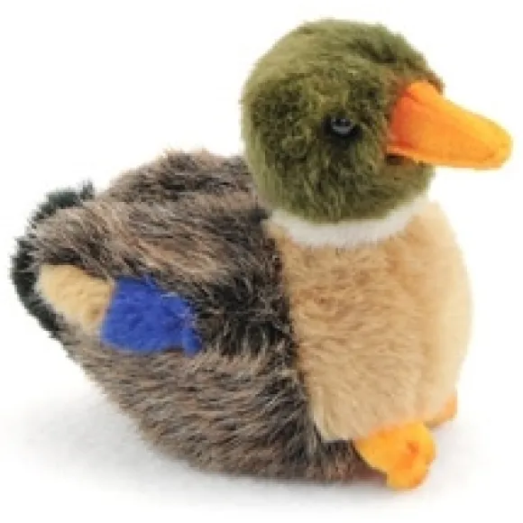 Handcrafted 4 Inch Lifelike Baby Mallard Duck Stuffed Animal by Hansa