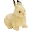 Handcrafted 9 Inch Lifelike Cream Bunny Stuffed Animal by Hansa