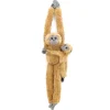 Hanging Stuffed Common Langur with Baby by Wild Republic