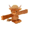 Huggers Highland Cow Stuffed Animal Slap Bracelet by Wild Republic