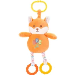 Huggy Huggables Baby Safe Plush Fox Activity Toy with Sound by Fiesta
