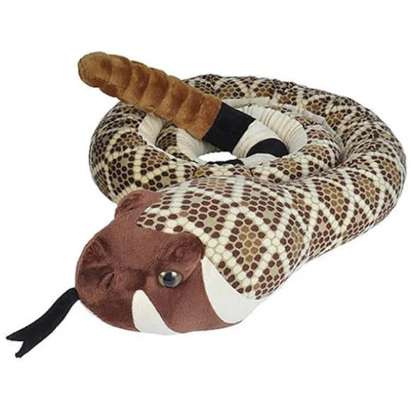 Jumbo Western Diamondback Rattlesnake Stuffed Animal by Wild Republic