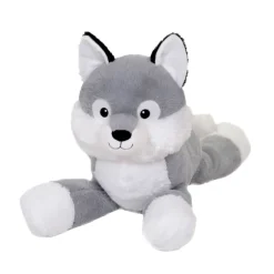 Laydown 26 Inch Stuffed Wolf by Fiesta