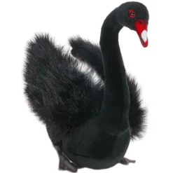 Lifelike Black Swan Stuffed Animal by Hansa