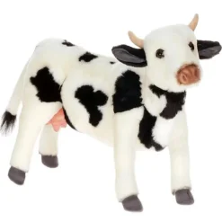 Lifelike Dairy Cow Stuffed Animal by Hansa