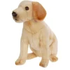 Lifelike Sitting Yellow Lab Puppy Stuffed Animal by Hansa