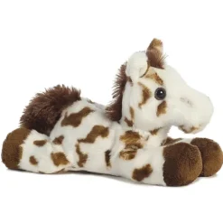 Little Gypsy the Stuffed Brown Spotted Horse Mini Flopsie by Aurora