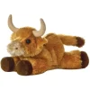 Little Toro the Stuffed Bull Mini Flopsie by Aurora