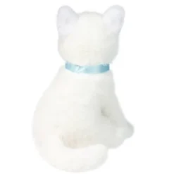 Mini 6 Inch Stuffed White Cat by Douglas