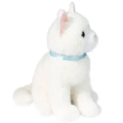 Mini 6 Inch Stuffed White Cat by Douglas