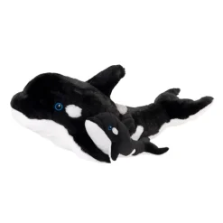 Mom and Baby Eco-Friendly Orca Stuffed Animals by Fiesta