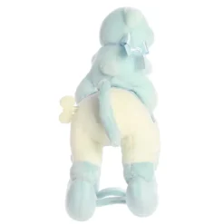Musical Plush Blue Rocking Horse With Teddy Bear by Ebba