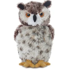 Osmond the Stuffed Great Horned Owl Mini Flopsie by Aurora