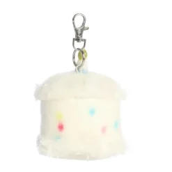 Palm Pals Clip-On 4 Inch Plush Happy B'Day Cake Bag Charm by Aurora