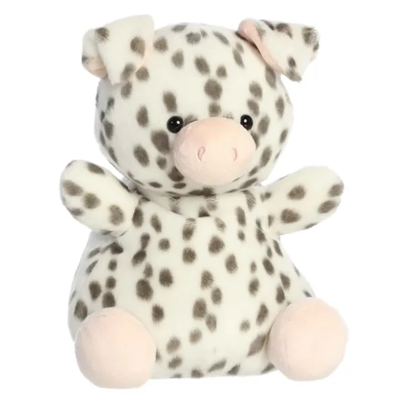 Party-Sized Palm Pals 13 Inch Plush Piggles Spotted Piglet by Aurora